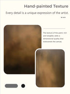 Large Brown And Black Minimalist Abstract Painting Original Black Brown Minimalist Wall Art-SJ#0254