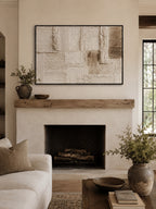 Neutral Textured Wall Art _ Wabi Sabi Abstract Painting – SJ#0123
