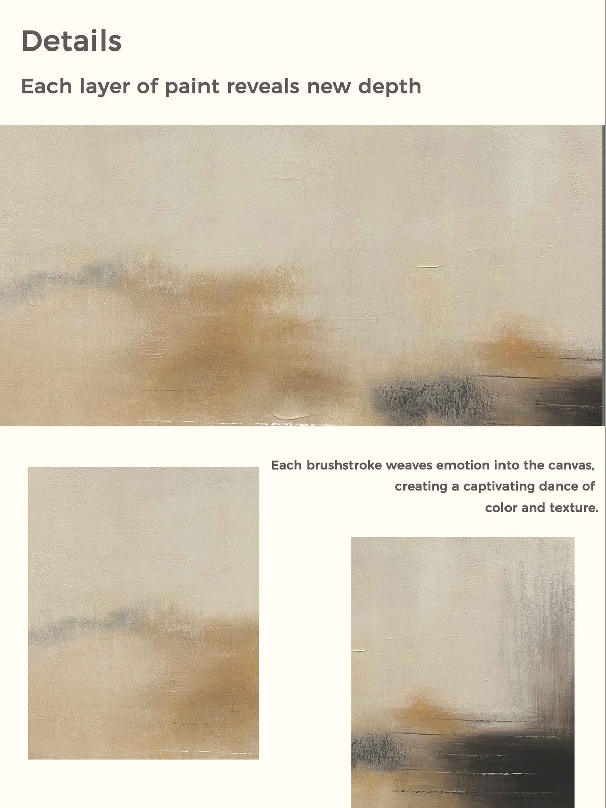 Minimalist Abstract Texture Painting Large Texture-SJ#0250