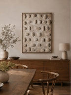 Minimalist 3D Textured Pebble Wall Art _ SJ#0067