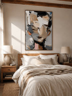 Abstract Impasto Portrait Wall Art – SJ#0332