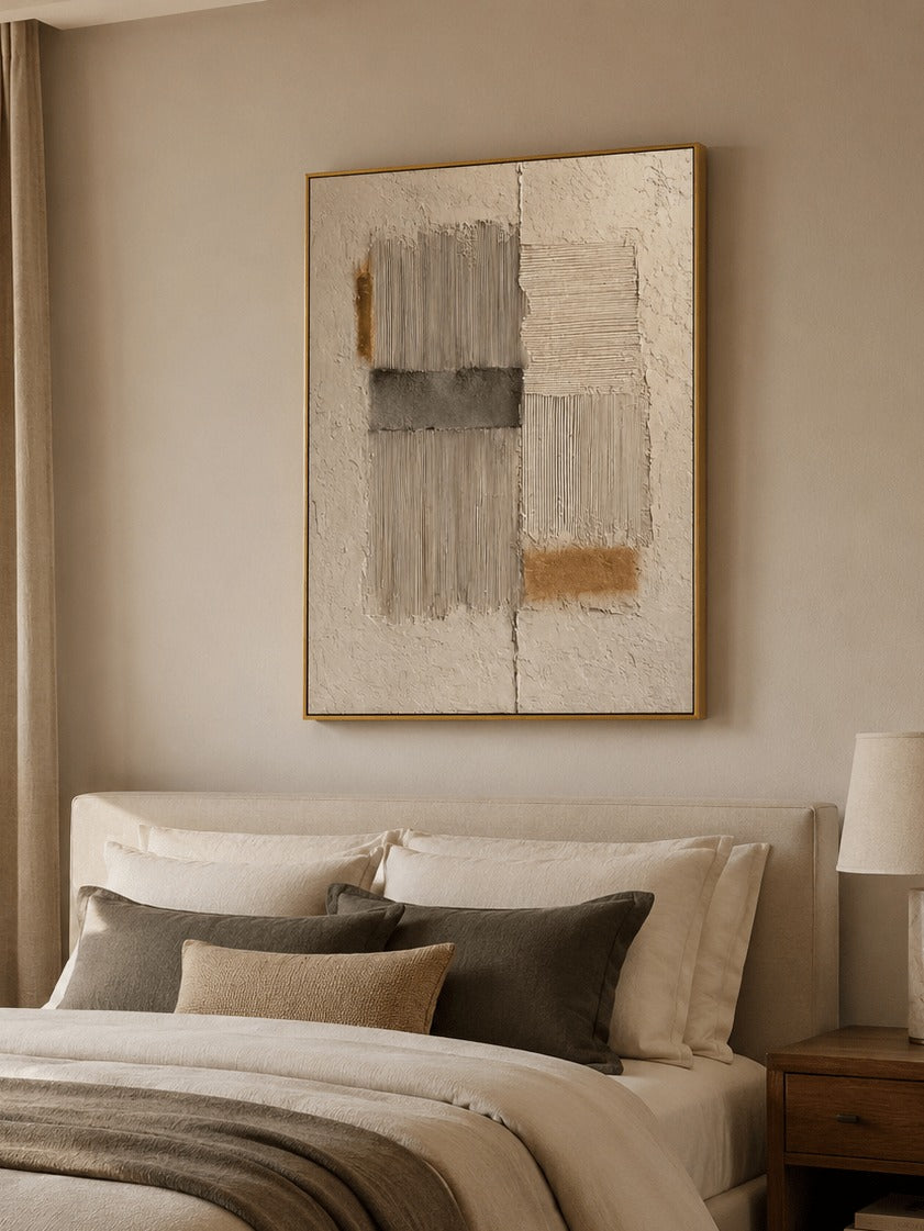 Modern Textured Geometric Wall Art – SJ#0089