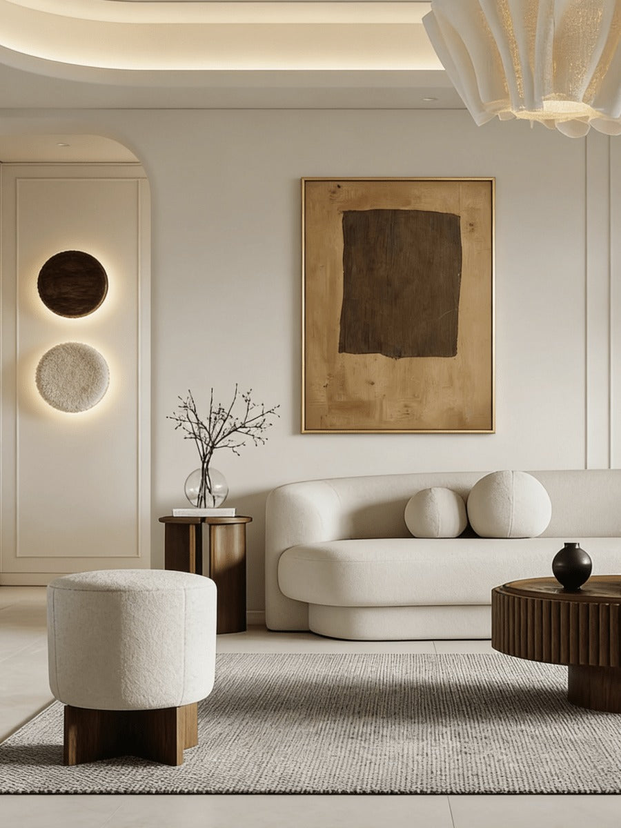 Abstract Earth Tone Canvas Wall Art – SJ#0071