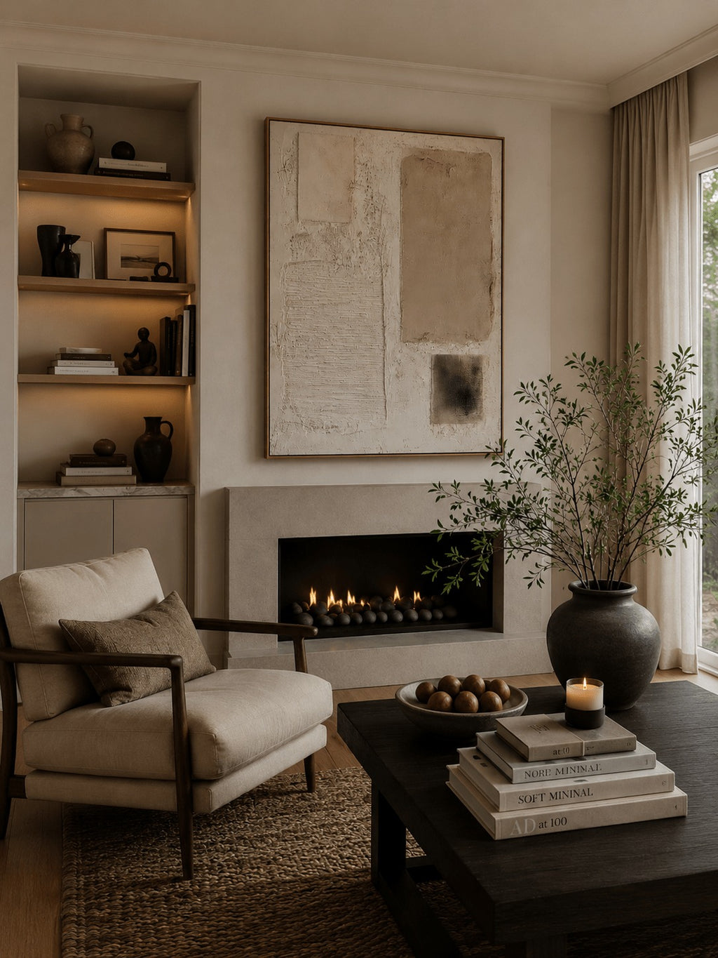Wabi-Sabi Abstract Heavy Wall Art – SJ#0054