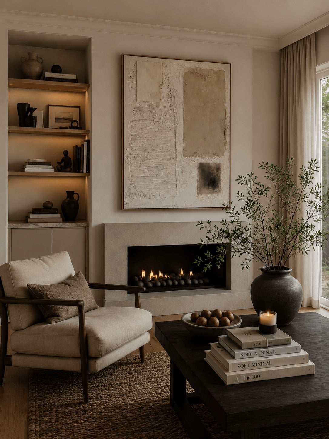 Wabi-Sabi Abstract Heavy Wall Art – SJ#0054