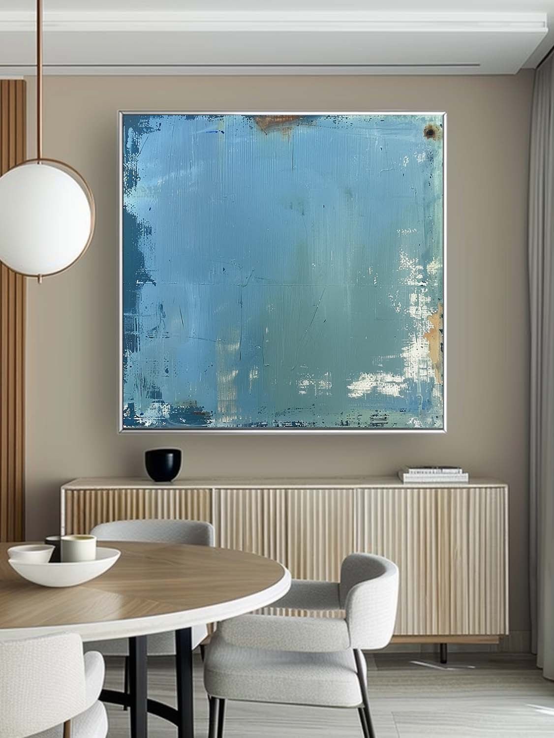 Blue Minimalist Abstract Wall Art – #SJ0033