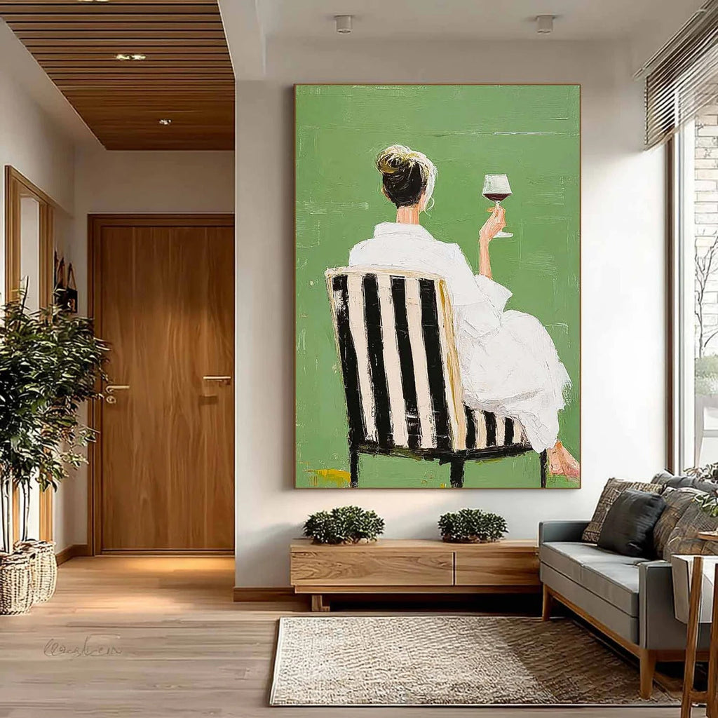 Modern Feminine Figurative Wall Art-SJ#0343