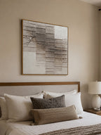 Wabi-Sabi Textured Geometric Wall Art – SJ#0018