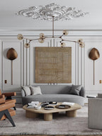 Beige & Bronze Wabi-Sabi Wall Art – SJ#0005