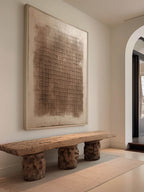 Beige & Bronze Wabi-Sabi Wall Art – SJ#0064