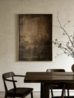 Bronze Abstract Wall Art _ Hand-Painted Texture SJ#0054