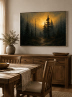Moody Forest Wall Art _ Abstract Dark Forest Wall Art –SJ#0125