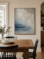 Neutral Ocean Wall Art _ Hand-Painted Texture –SJ#0056