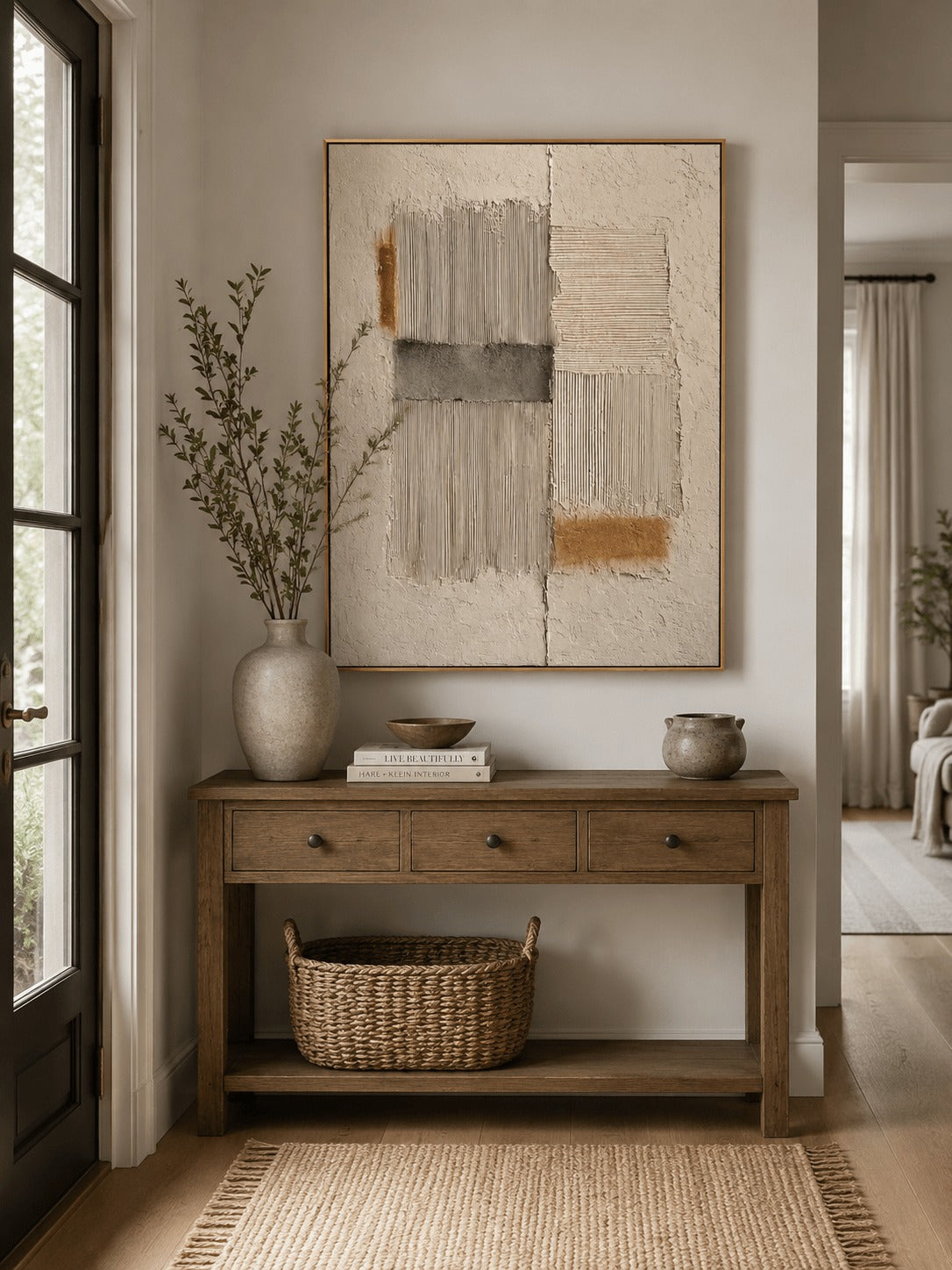Modern Textured Geometric Wall Art – SJ#0089
