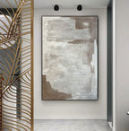 Large Gray Minimalist Abstract Can-SJ#0176