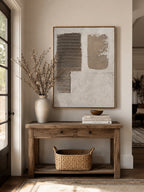 Wabi-Sabi Textured Geometric Wall Art – SJ#0091