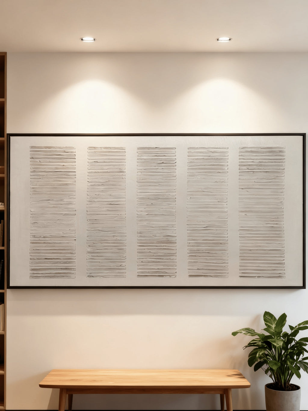 Minimalist Linear Texture Wall Art – SJ#0129