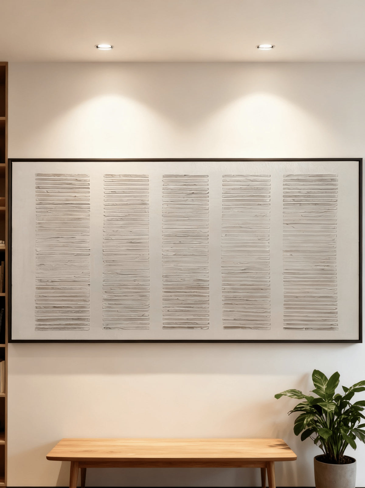 Minimalist Linear Texture Wall Art – SJ#0129