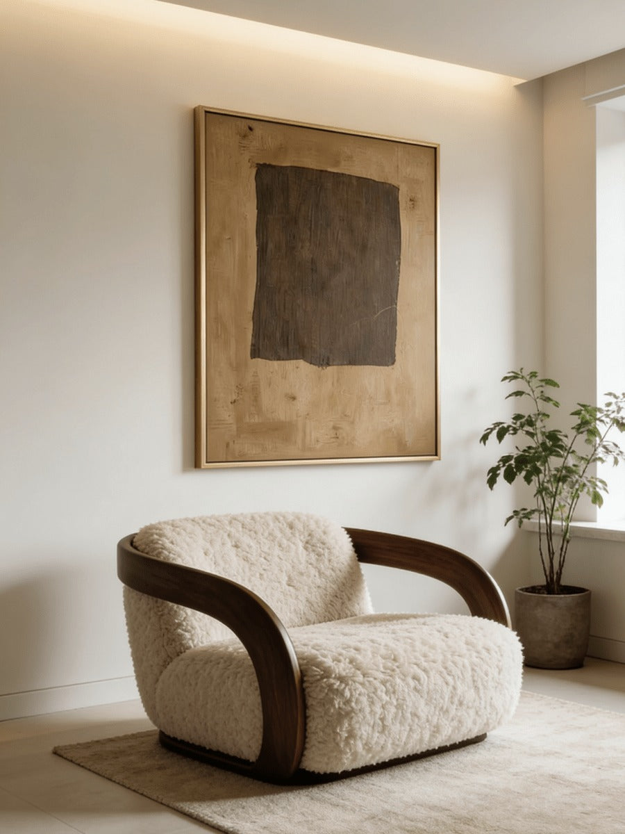 Abstract Earth Tone Canvas Wall Art – SJ#0071