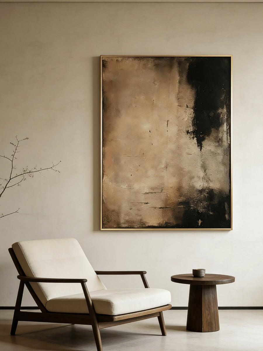 Wabi-Sabi Abstract Tranquility Painting – SJ#0069
