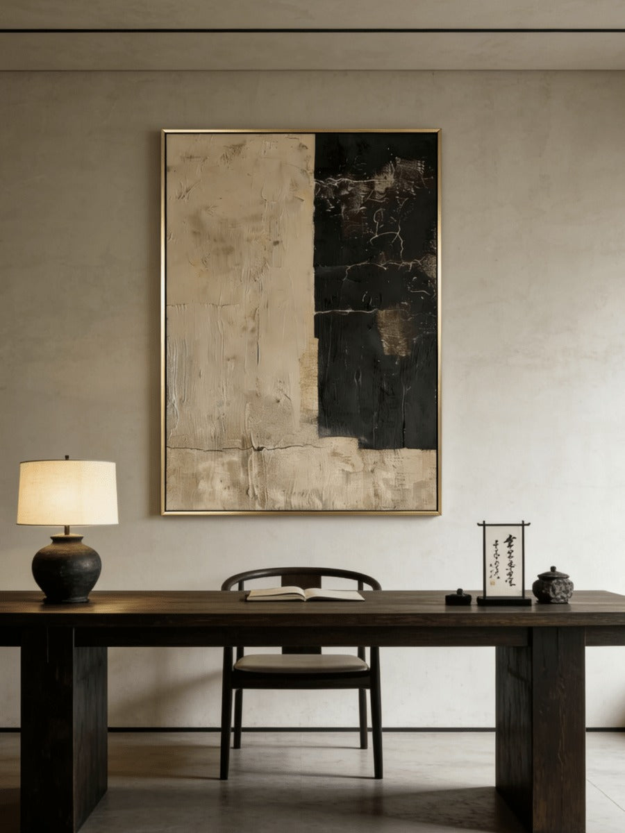 Wabi-Sabi Abstract Tranquility Painting – SJ0071