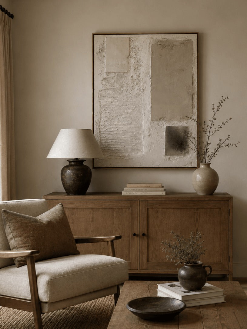 Wabi-Sabi Abstract Heavy Wall Art – SJ#0054