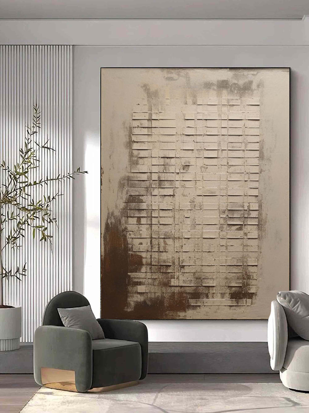 Wabi-Sabi Geometric Texture Wall Art – SJ#0084