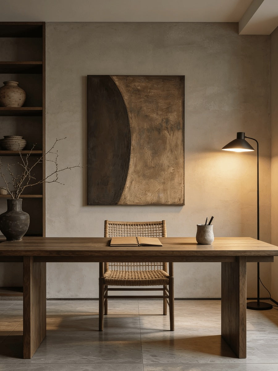 Wabi-Sabi Minimalist Abstract Painting – SJ#0072