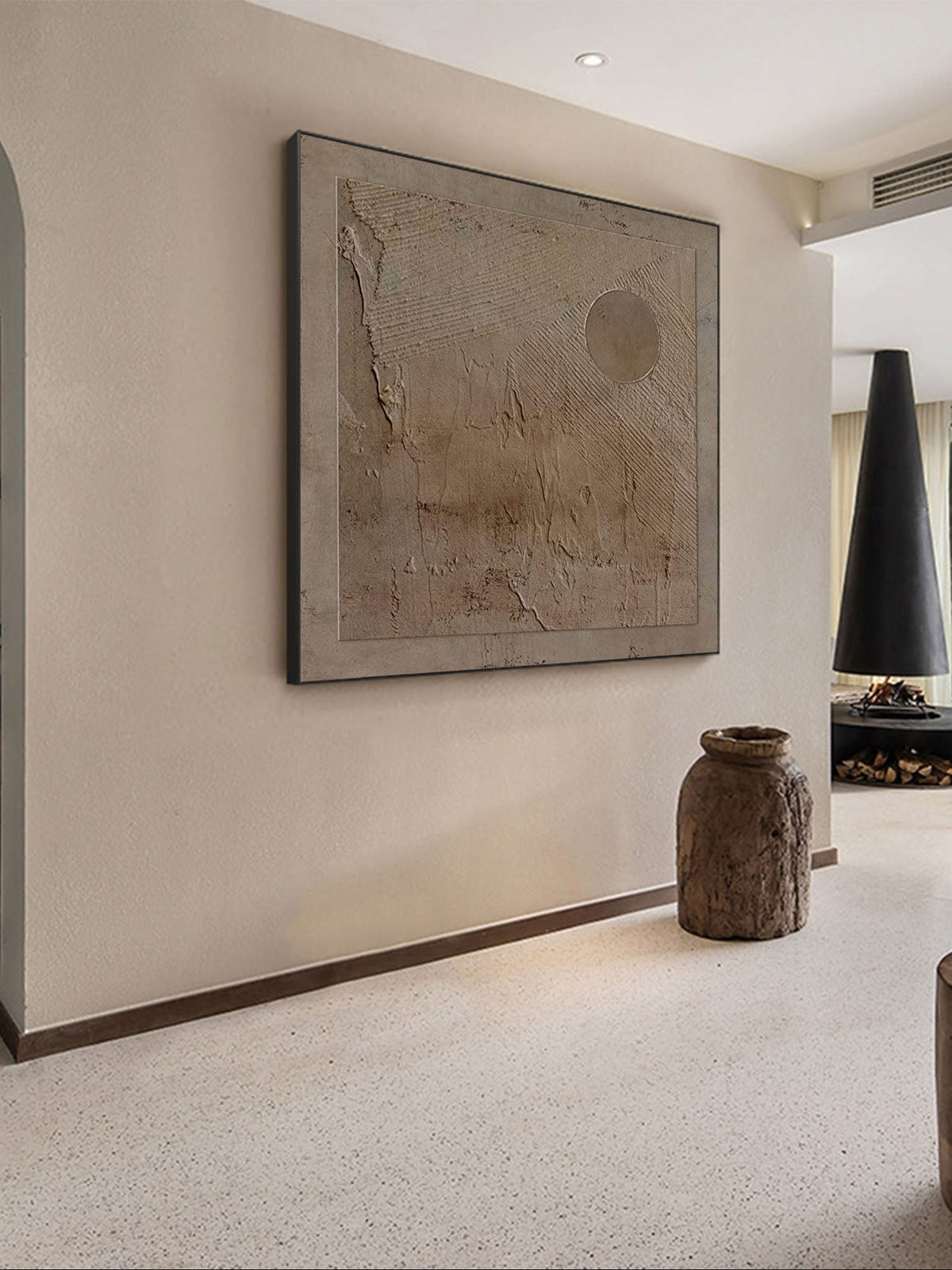 Wabi-Sabi Textured Wall Art – SJ#0038