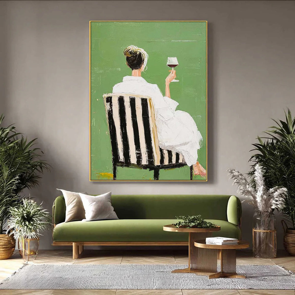 Modern Feminine Figurative Wall Art-SJ#0343