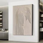 Wabi Sabi Beige & Brown Abstract -#SJ0318
