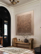 Handmade Beige & Bronze Wall Art  – SJ#0014