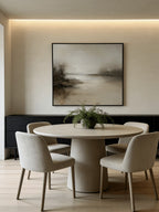Minimalist Abstract Misty Lake Painting – SJ#0032
