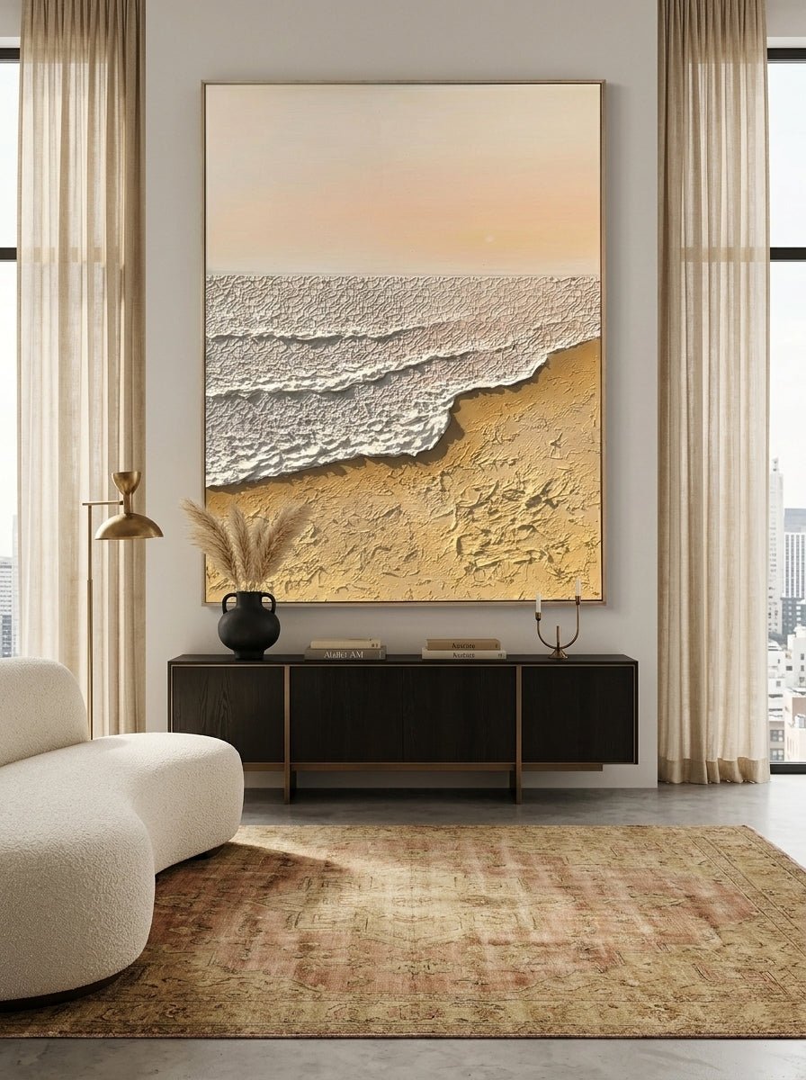 Wabi-Sabi Abstract Beach Wall Art – SJ#0076