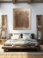 Beige & Bronze Wabi-Sabi Wall Art – SJ#0064