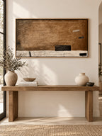 Wabi-Sabi Abstract Wall Art _ Brown Horizontal Abstract Wall Art –SJ#0139