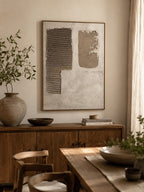 Wabi-Sabi Textured Geometric Wall Art – SJ#0091