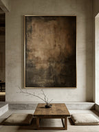 Bronze Abstract Wall Art _ Hand-Painted Texture SJ#0054