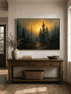 Moody Forest Wall Art _ Abstract Dark Forest Wall Art –SJ#0125