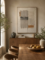 Modern Textured Geometric Wall Art – SJ#0089