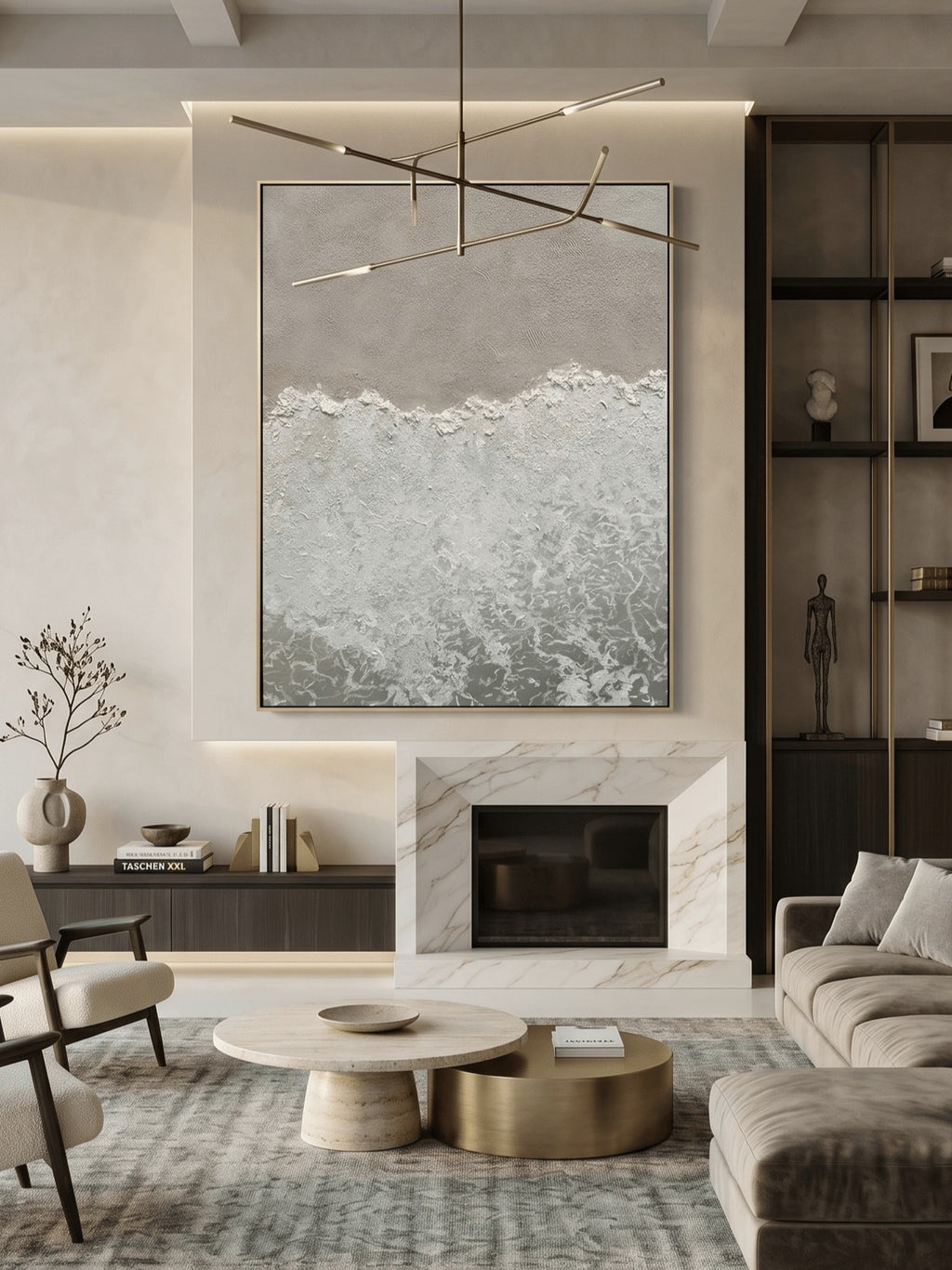 Wabi-Sabi Abstract Beach Shore Wall Art –SJ#0078