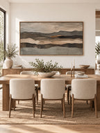 Earth Tone Abstract Landscape Wall Art _ Textured Landscape Painting –SJ#0141