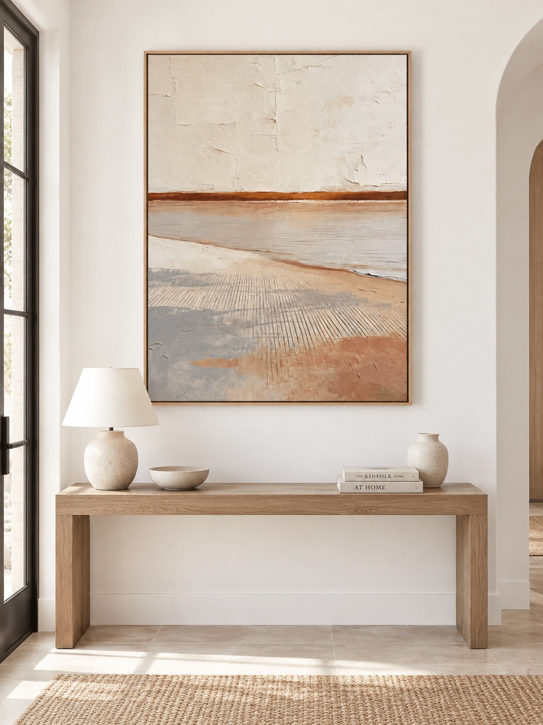 Wabi-Sabi Textured Wall Art _ Neutral Terracotta Coastal Wall Art –SJ#0119