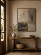 Beige & Black Wabi-Sabi Wall Art – SJ#0066