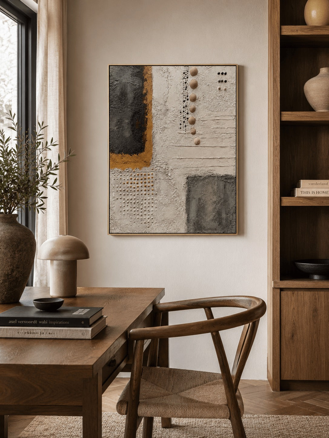 Wabi-Sabi Textured Wall Art – SJ#0057