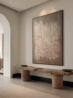 Wabi-Sabi Grid Abstract Wall Art – SJ#0065