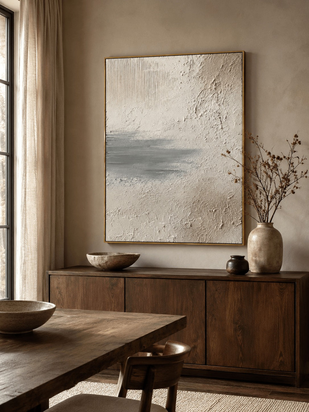 Wabi-Sabi Textured Wall Art – SJ#0088