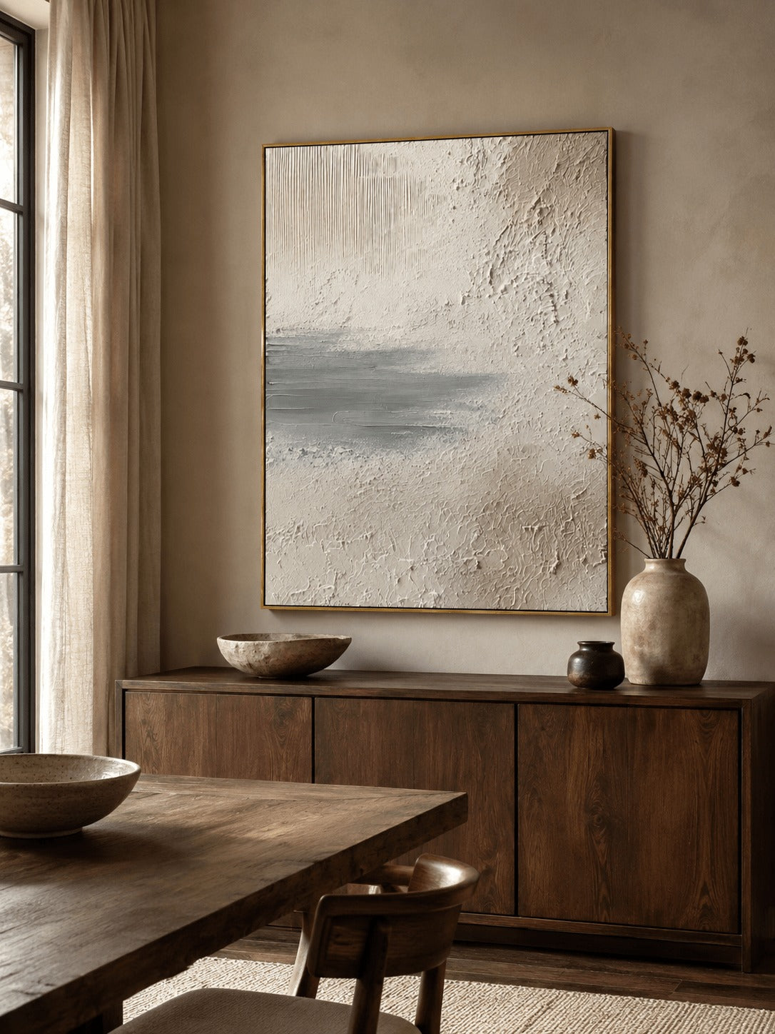 Wabi-Sabi Textured Wall Art – SJ#0088