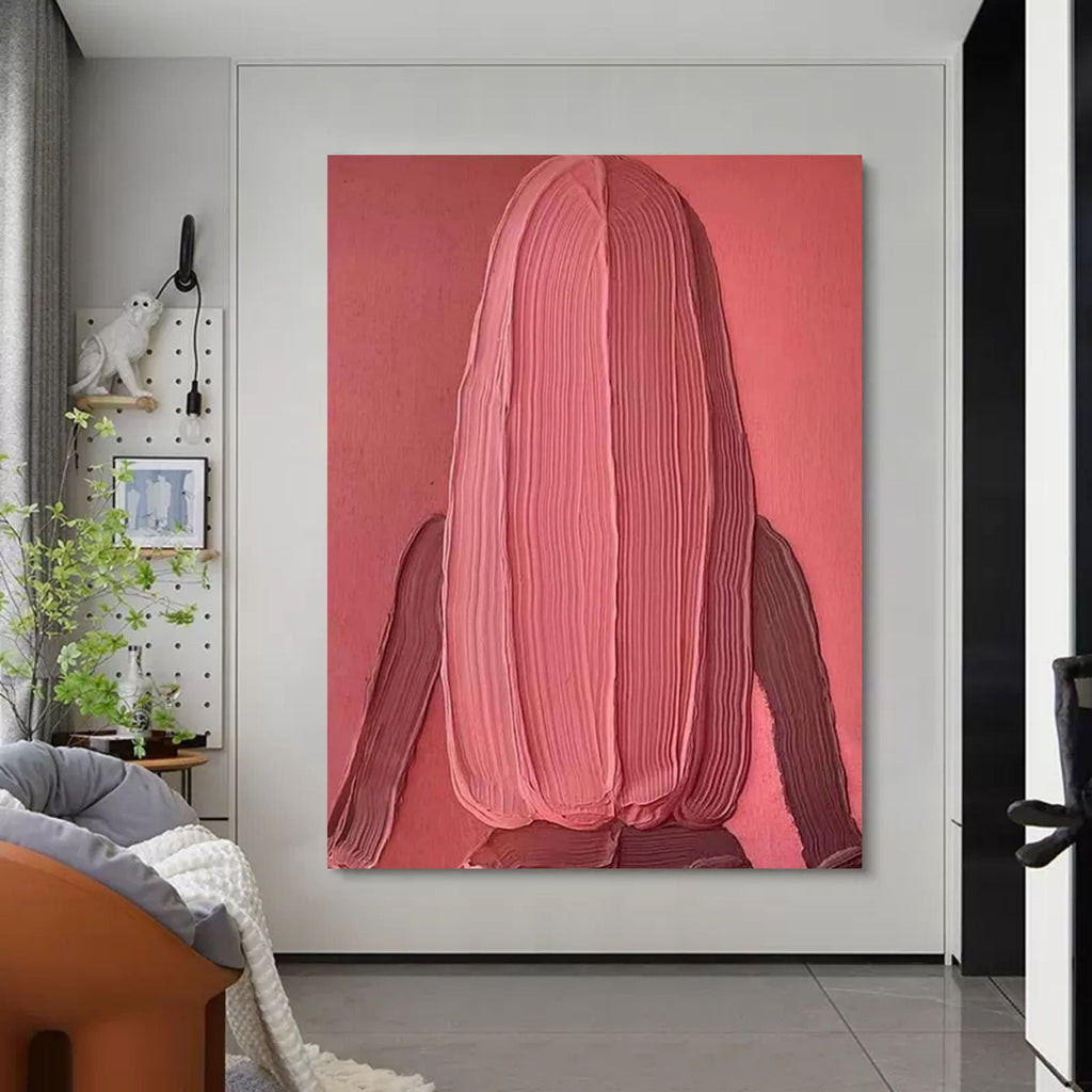 Abstract Geometric Woman Portrait _ Modern Face Canvas -SJ#0347