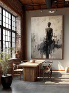 Wabi-Sabi Abstract Ballerina Wall Art – SJ#0055